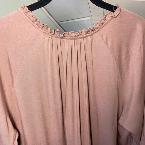 NWT Silk & Salt 100% Cotton BOHO Oversized MAXI Dusty Rose Bohemian Dress Med - Picture 9 of 14